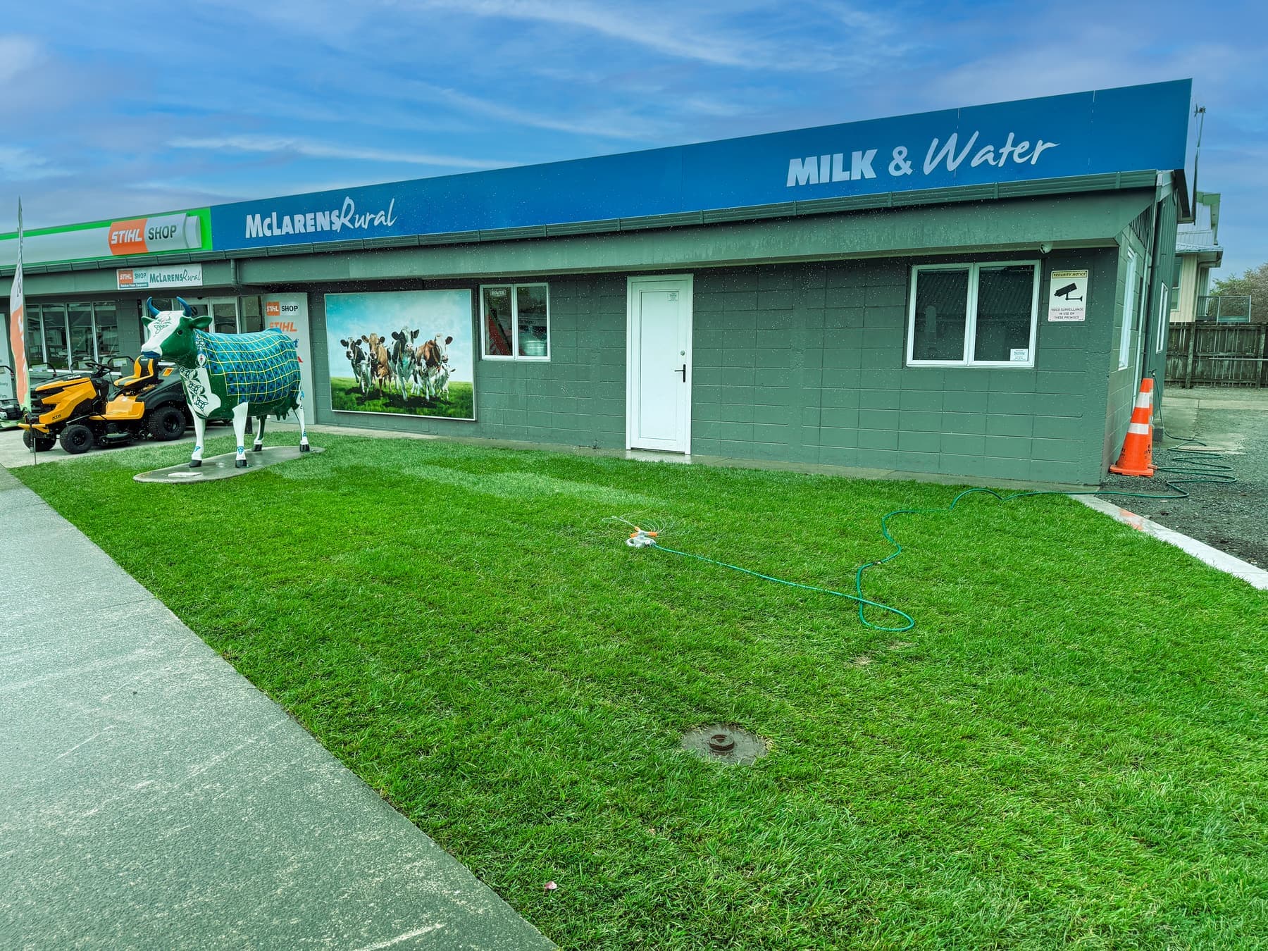 Finished lawn at McLarens Rural (Milk & Water), Morrinsville